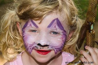 Ideas de maquillaje de cara de gato para niños