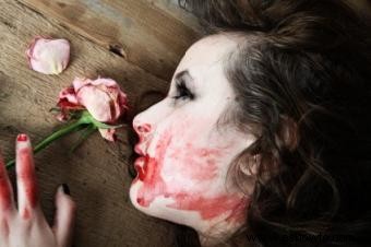 Maquillaje de chica muerta