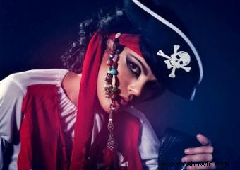 Bonitas ideas de maquillaje de piratas