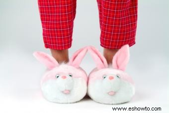 Pantuflas de animales de peluche 