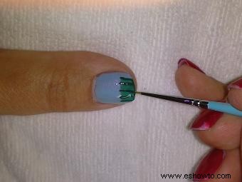 Cómo hacer arte de uñas con cupcakes