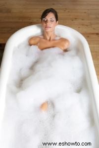 Baño de burbujas casero
