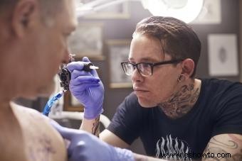 El proceso de tatuado