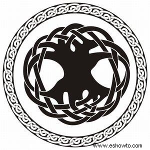 Tatuaje del árbol de la vida celta