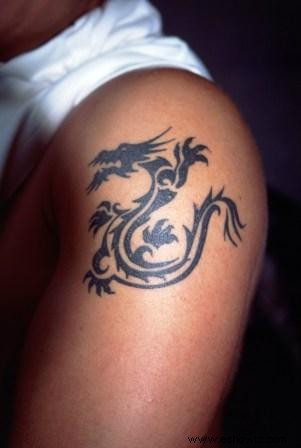 Tatuaje de dragón chino