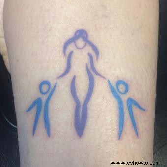 Ideas de tatuajes de maternidad para todo tipo de mamás