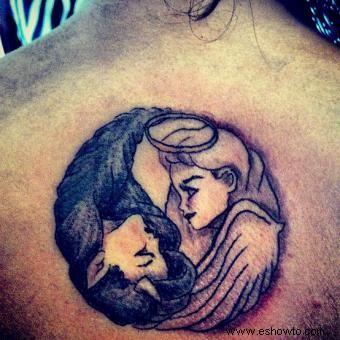 Tatuajes de ángeles y demonios