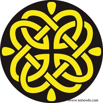 Tatuaje de insignia celta de Géminis
