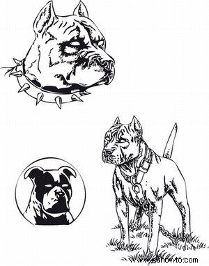 Diseños de tatuajes de pitbulls