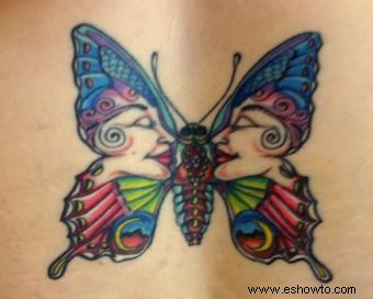 Tipos de tatuajes de mariposas
