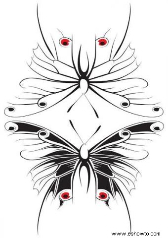 Tipos de tatuajes de mariposas