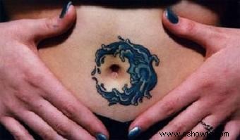 Diseños de tatuaje de luna de agua