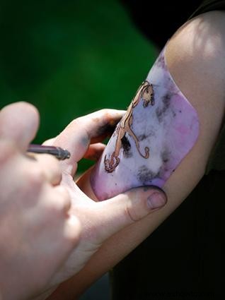 Tinta para tatuajes temporales