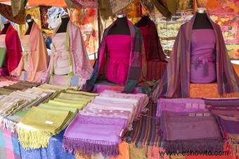 Formas de llevar una pashmina 