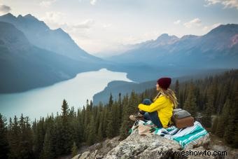 Mochilero en el Parque Nacional Banff:senderos y cómo prepararse