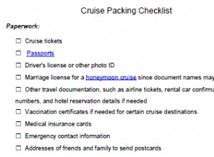 Lista de equipaje gratis para viajes en crucero