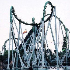 La montaña rusa Increíble Hulk en Islands of Adventure 