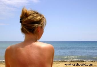 Vacaciones en la playa en topless