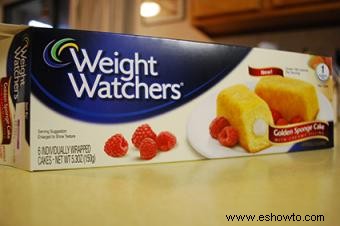 Opciones para productos alimenticios de Weight Watchers