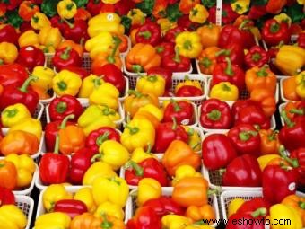 Calorías en frutas y verduras