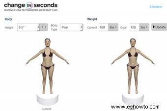 Los mejores modelos virtuales de pérdida de peso 