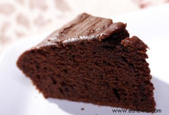 Pastel de chocolate sin gluten con stevia