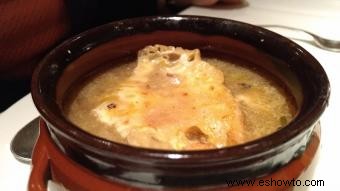 Receta de sopa de cebolla francesa sin gluten