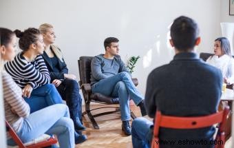 Actividades de terapia grupal de abuso de sustancias 