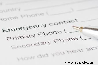 Lista de teléfonos de emergencia imprimible
