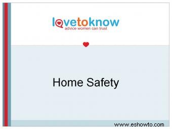 Presentación de PowerPoint sobre seguridad en el hogar