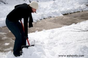 Consejos de seguridad para retirar la nieve