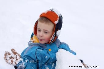 Seguridad en la nieve para niños en edad preescolar 