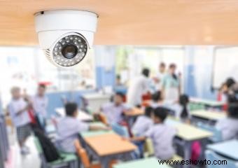 Mantenga las cámaras de seguridad fuera de las aulas escolares
