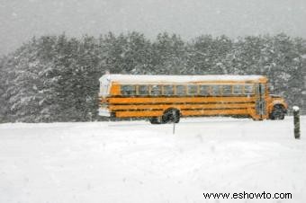 Seguridad escolar en invierno