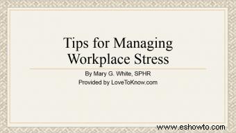 Presentación sobre el estrés en el lugar de trabajo