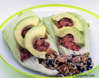 3 recetas de wraps de lechuga veganos llenos de sabor