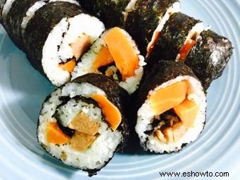 3 recetas veganas de sushi:opciones frescas y sabrosas para hacer en casa