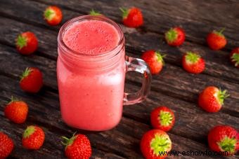 Receta de batido de fresa sin yogur y sabrosos consejos