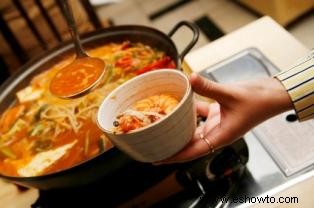 Receta básica de sopa de tofu suave coreana y preparación