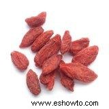 Información nutricional de las bayas de Goji y vitamina C