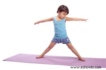 8 movimientos de yoga + pilates para niños:entrenen juntos