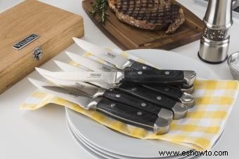 Revisión del juego de cuchillos vikingos para bistec