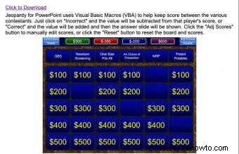 Cómo crear juegos Jeopardy con sencillos métodos de bricolaje