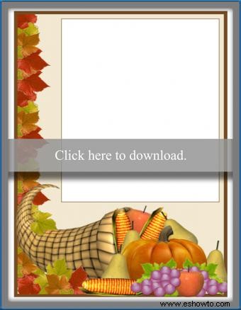 Hacer tarjetas personalizadas de Acción de Gracias