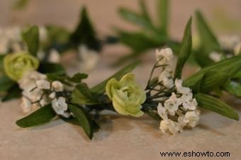 Cómo hacer una corona de flores