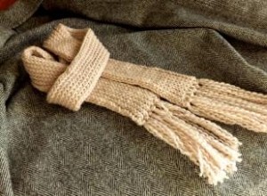 Patrón Fácil de Bufanda de Doble Capa Tejida en Telar para Principiantes