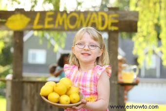 Hacer un puesto de limonada casero