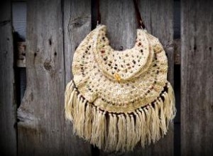 Patrón Gratuito de Bolso Gitano de Ganchillo con Cuentas: Fácil para Principiantes