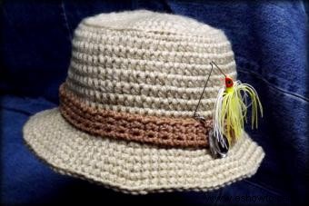 Sombrero de ganchillo para hombre