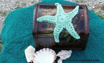 Patrón de estrella de mar de ganchillo